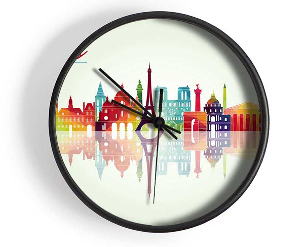 Eiffel Tower France 6 Clock - Wallart-Direct UK