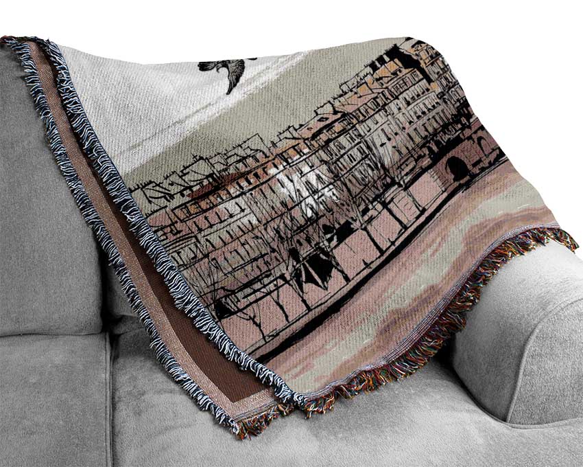 Eiffel Tower France 10 Woven Blanket