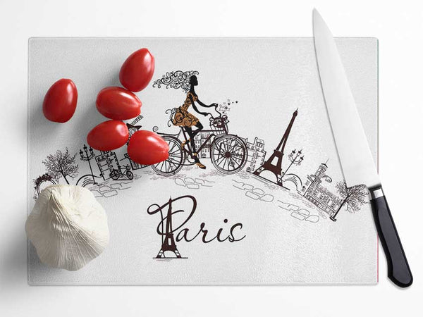 Eiffel Tower Chic 10 Glass Chopping Board