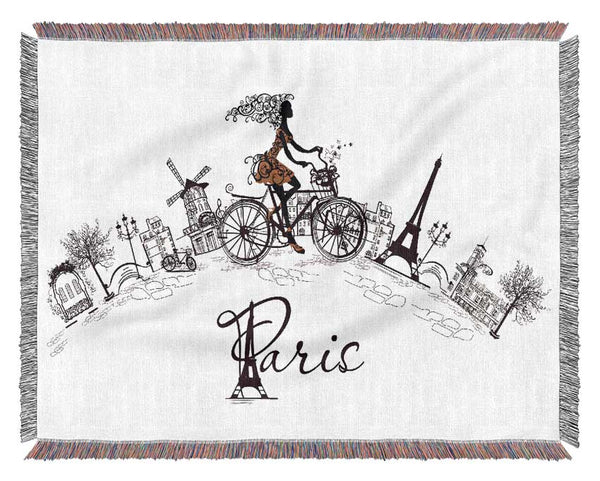 Eiffel Tower Chic 10 Woven Blanket