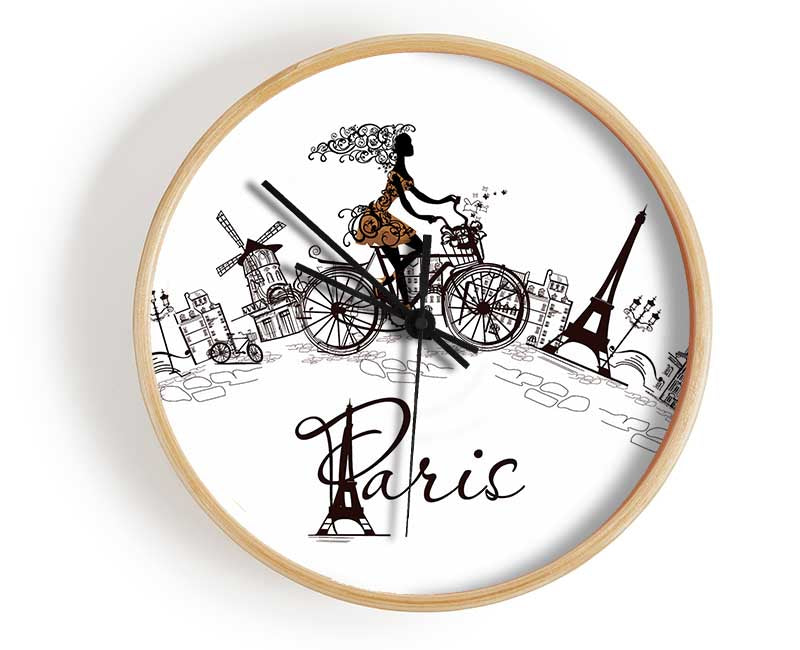 Eiffel Tower Chic 10 Clock - Wallart-Direct UK