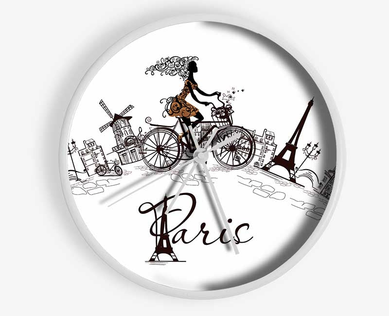 Eiffel Tower Chic 10 Clock - Wallart-Direct UK