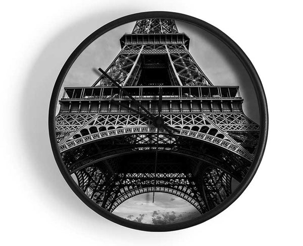 Eiffel Tower Close Up 2 Clock - Wallart-Direct UK