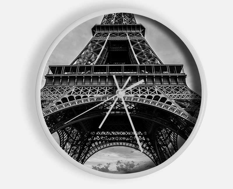 Eiffel Tower Close Up 2 Clock - Wallart-Direct UK