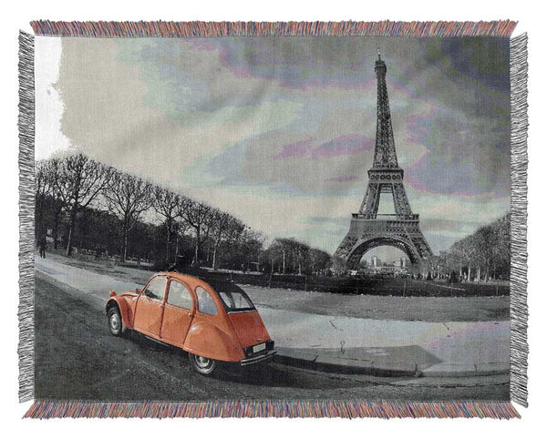 Eiffel Tower France 12 Woven Blanket