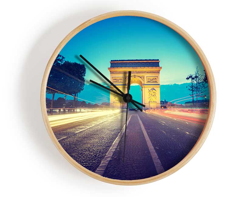 Arc De Triomphe 11 Clock - Wallart-Direct UK