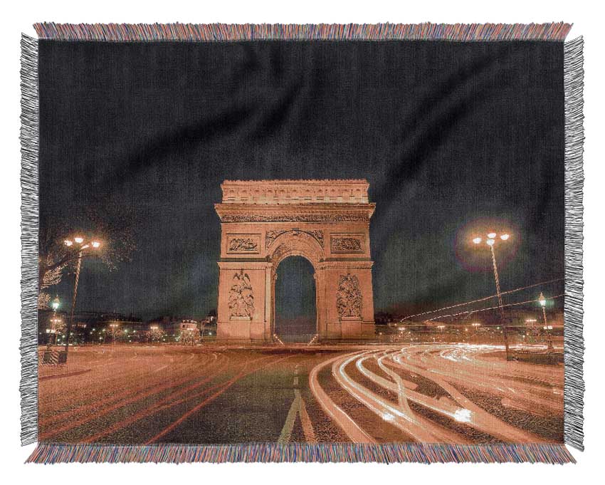 Arc De Triomphe 4 Woven Blanket