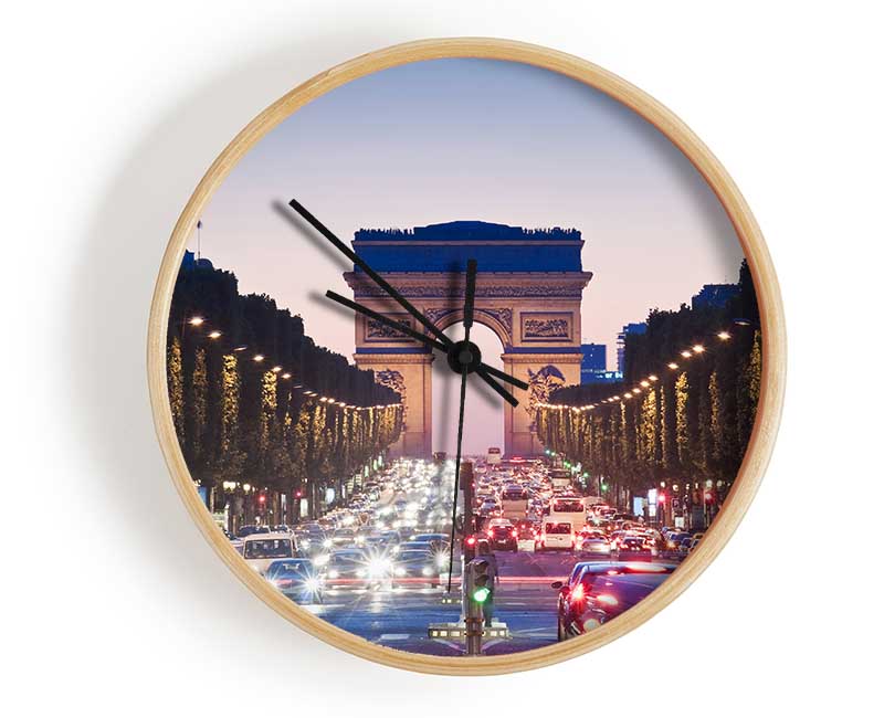 Arc De Triomphe 10 Clock - Wallart-Direct UK