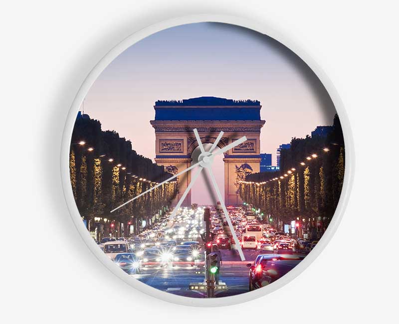 Arc De Triomphe 10 Clock - Wallart-Direct UK