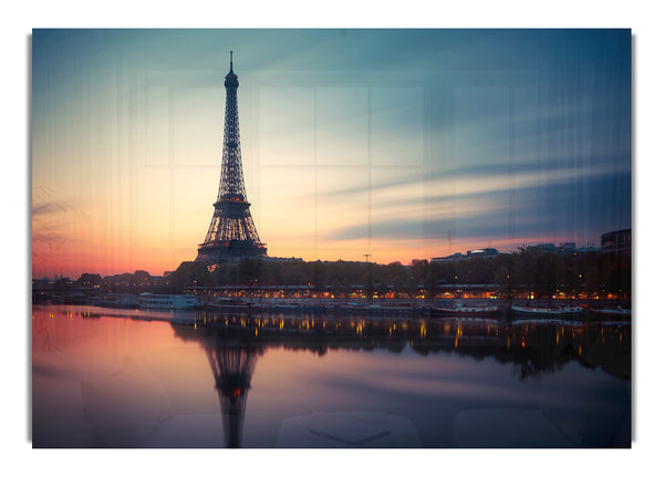 Eiffel Tower Over The River Seine 4