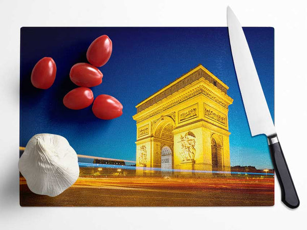 Arc De Triomphe 5 Glass Chopping Board