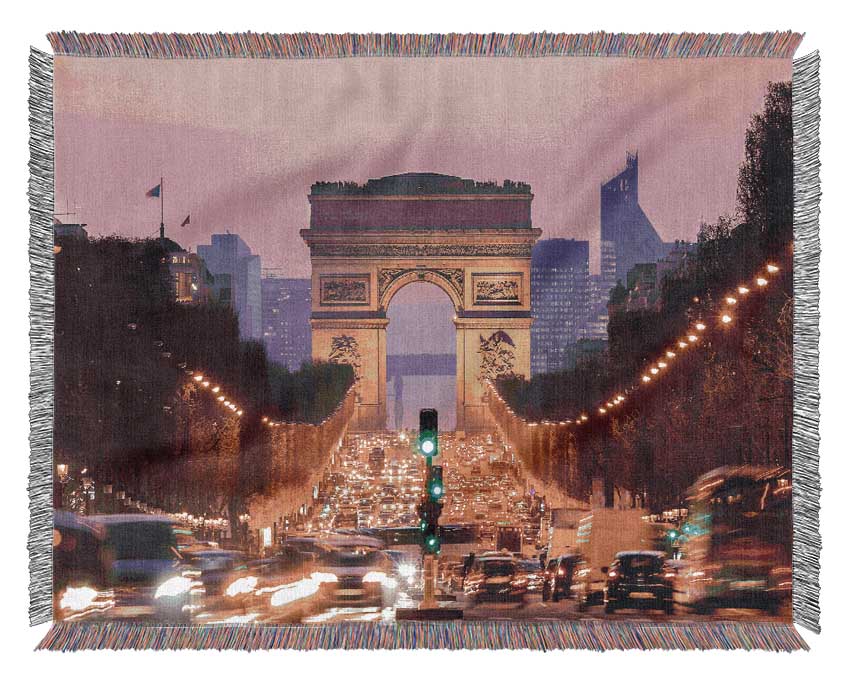 Arc De Triomphe 6 Woven Blanket