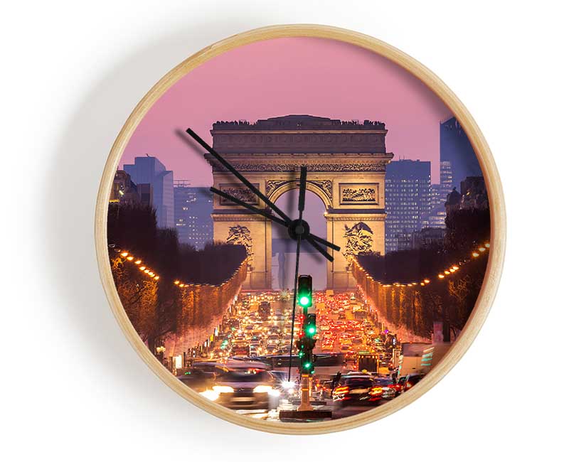 Arc De Triomphe 6 Clock - Wallart-Direct UK