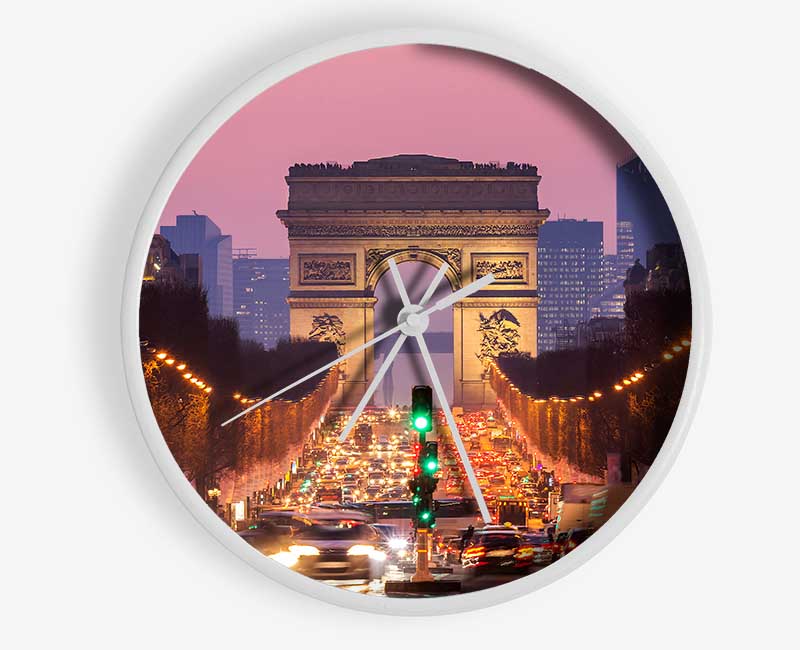 Arc De Triomphe 6 Clock - Wallart-Direct UK