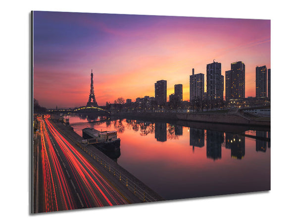 Eiffel Tower Over The River Seine 2