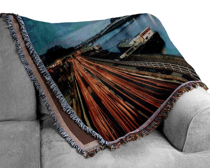 Eiffel Tower Over The River Seine 1 Woven Blanket