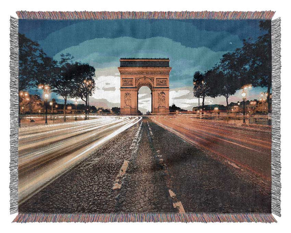 Arc De Triomphe 8 Woven Blanket