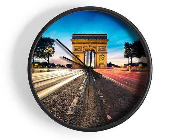 Arc De Triomphe 8 Clock - Wallart-Direct UK