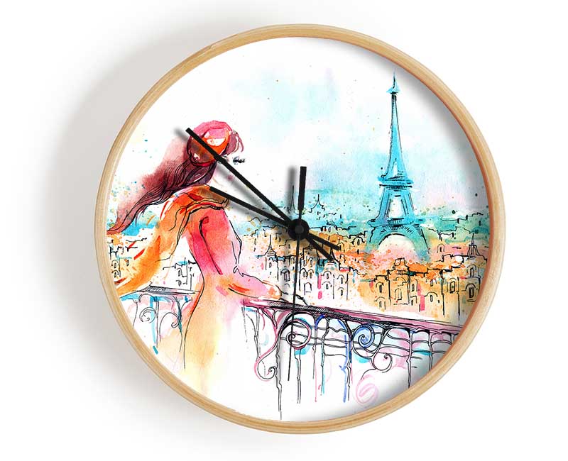 Eiffel Tower Beauty Clock - Wallart-Direct UK