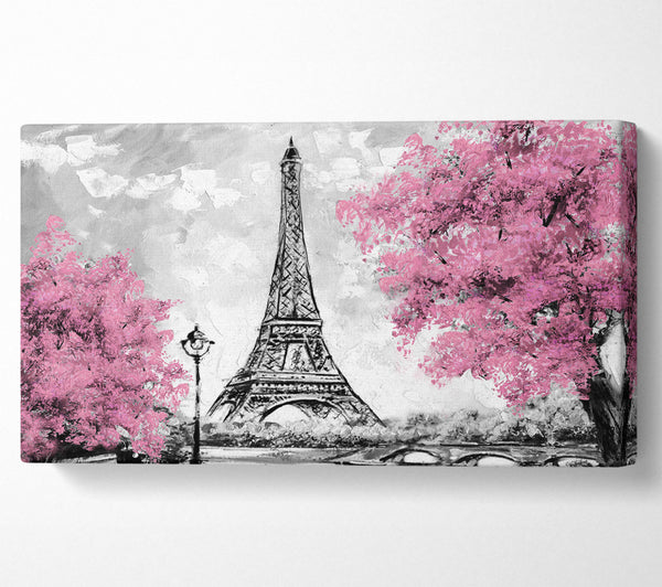 Eiffel Tower Pink trees