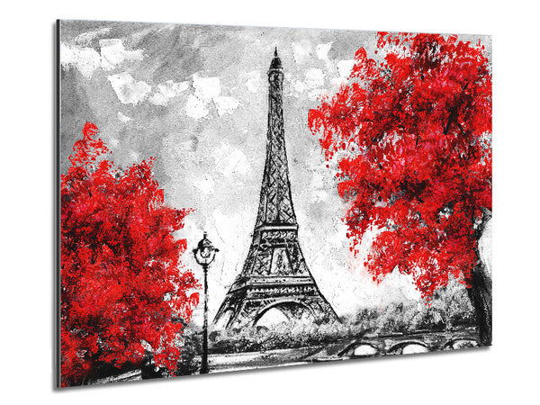 Eiffel Tower Red trees