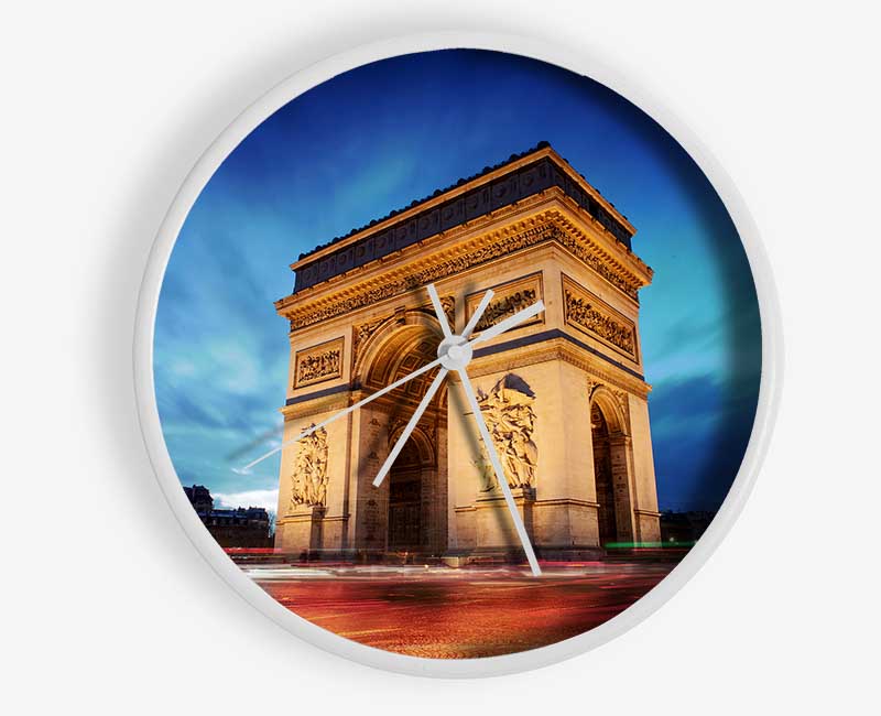 Arc De Triomphe 7 Clock - Wallart-Direct UK