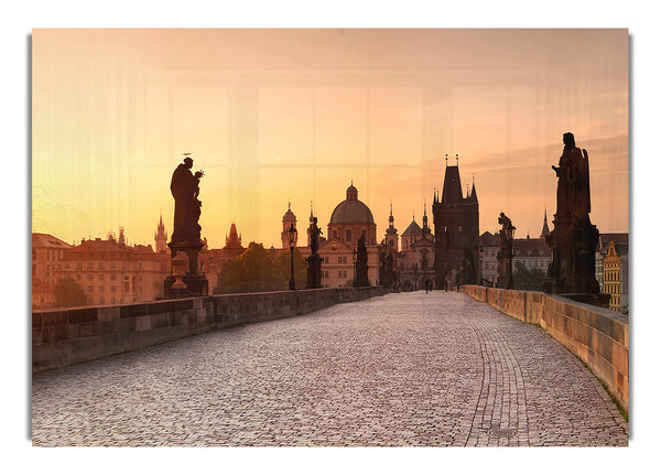 Morgenglühen auf der Karlsbrücke