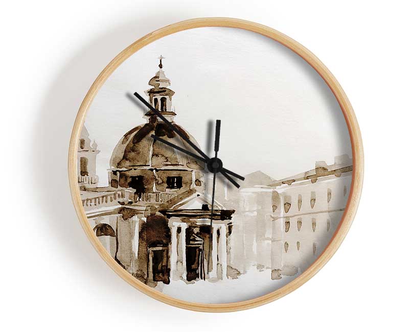 Pantheon Clock - Wallart-Direct UK