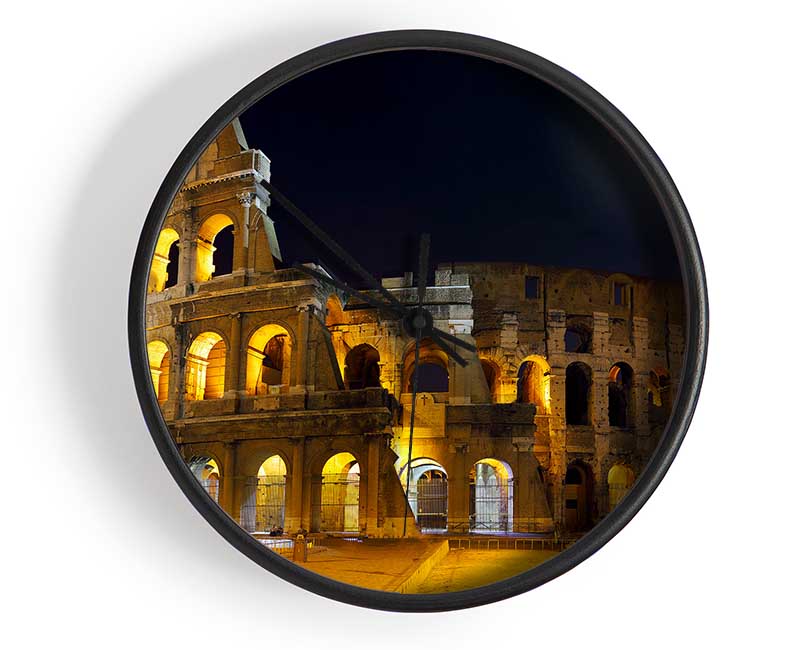 Colosseum Moonlit Night Clock - Wallart-Direct UK