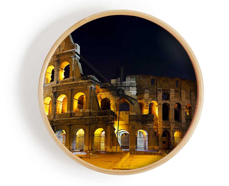 Colosseum Moonlit Night Clock - Wallart-Direct UK