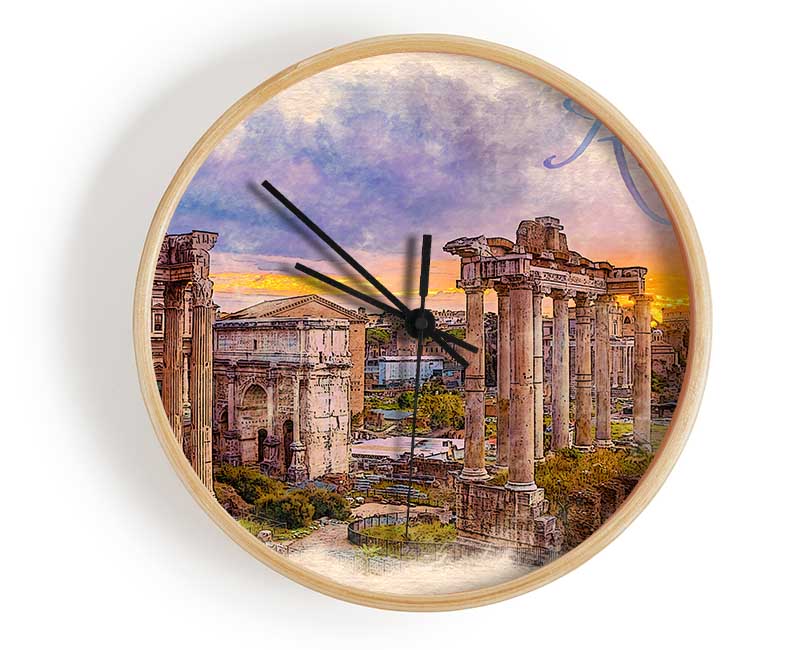 The Roman Forum Clock - Wallart-Direct UK