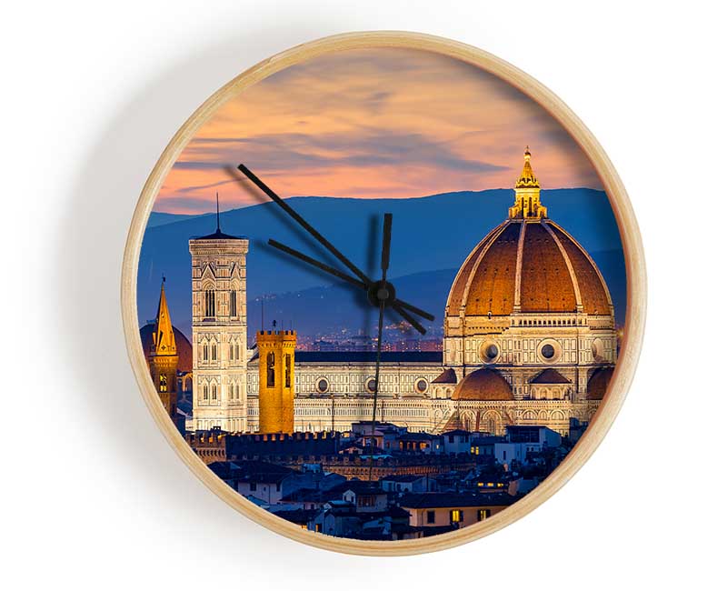 St Peter's Basilica Night Glow Clock - Wallart-Direct UK