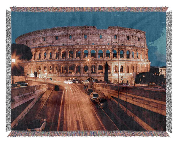 Colosseum Night Speed Woven Blanket