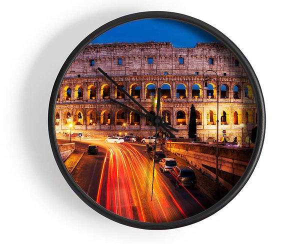 Colosseum Night Speed Clock - Wallart-Direct UK