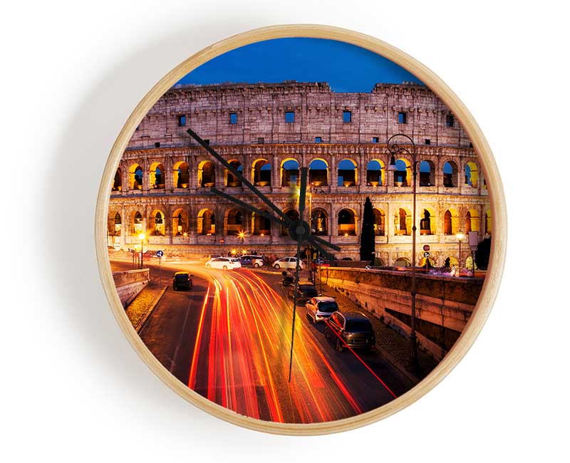 Colosseum Night Speed Clock - Wallart-Direct UK