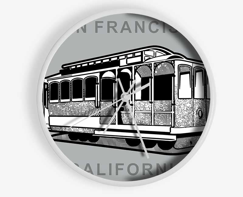 Cable Car 1 Clock - Wallart-Direct UK