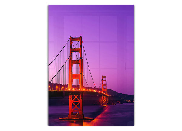 Golden Gate Bridge - Rosa Himmelsglanz