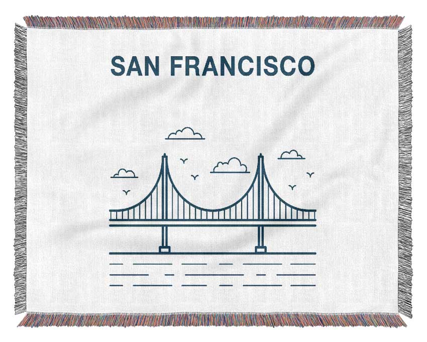 Golden Gate Bridge 2 Woven Blanket