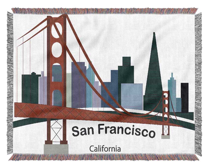 Golden Gate Bridge 5 Woven Blanket