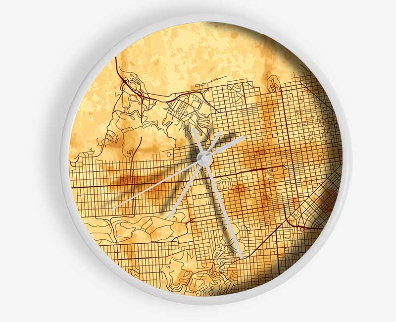 Map Of The City 3 Clock - Wallart-Direct UK