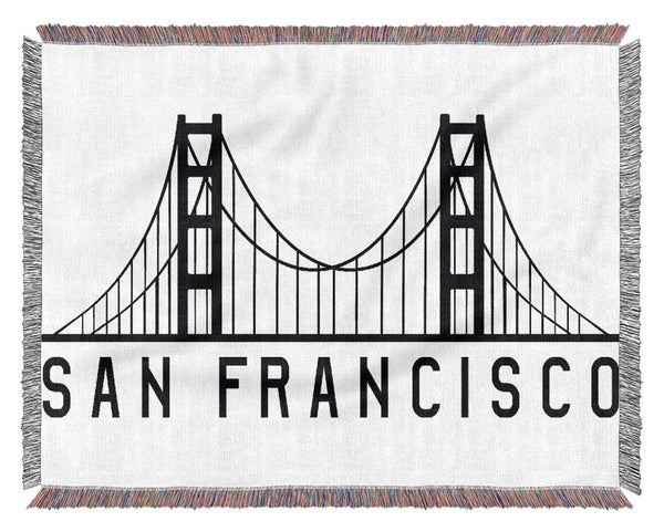 Golden Gate Bridge 4 Woven Blanket