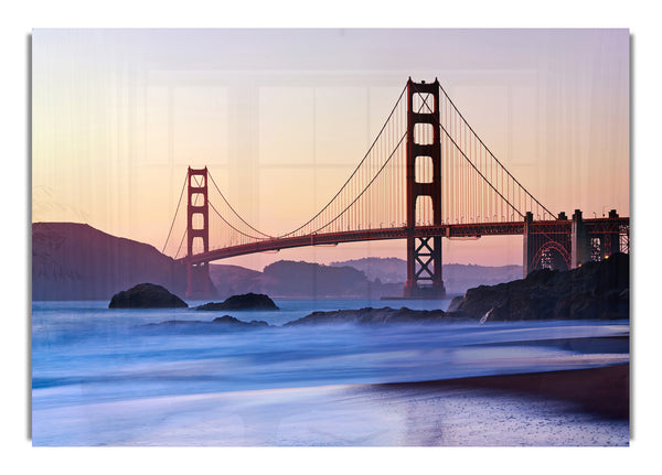 Golden Gate Bridge Over The Misty Waters