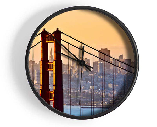 Golden Gate Bridge Structure Clock - Wallart-Direct UK