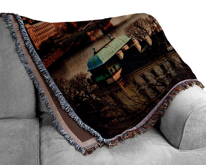 Stunning Sunrise Bridges Woven Blanket