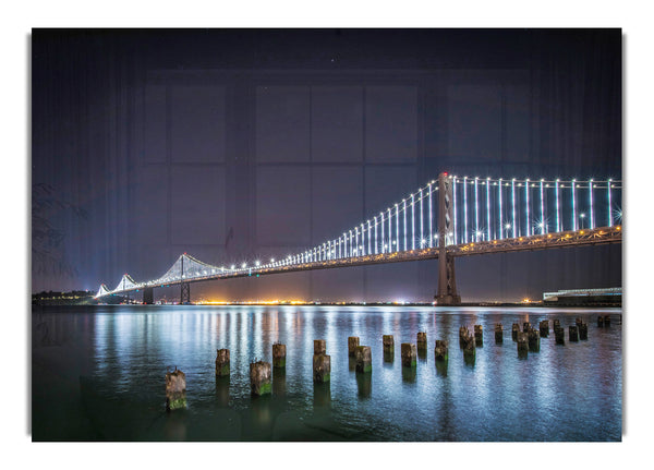 Golden Gate Bridge Light Reflections