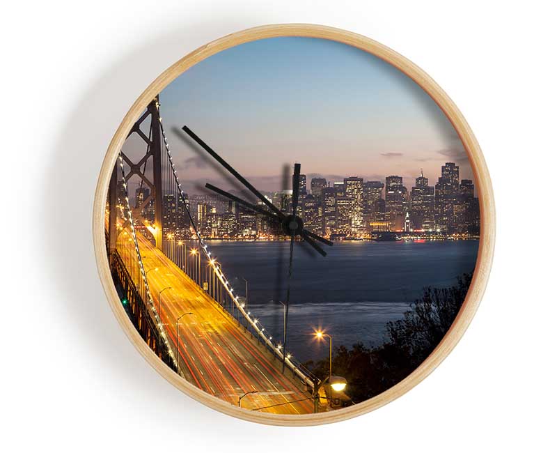 Golden Gate Bridge Clock - Wallart-Direct UK