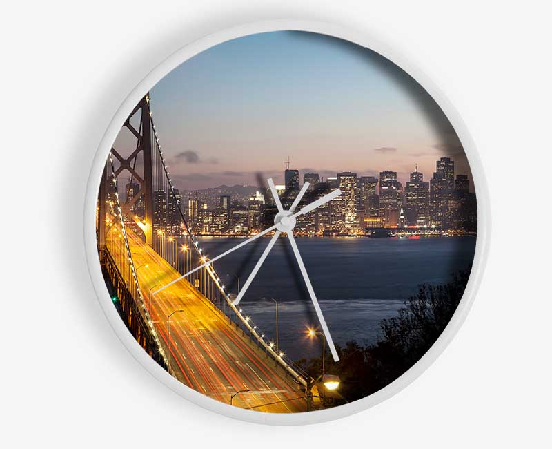 Golden Gate Bridge Clock - Wallart-Direct UK