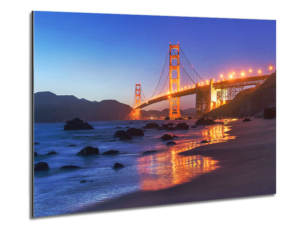 Golden Gate Bridge Stunning Light Glow