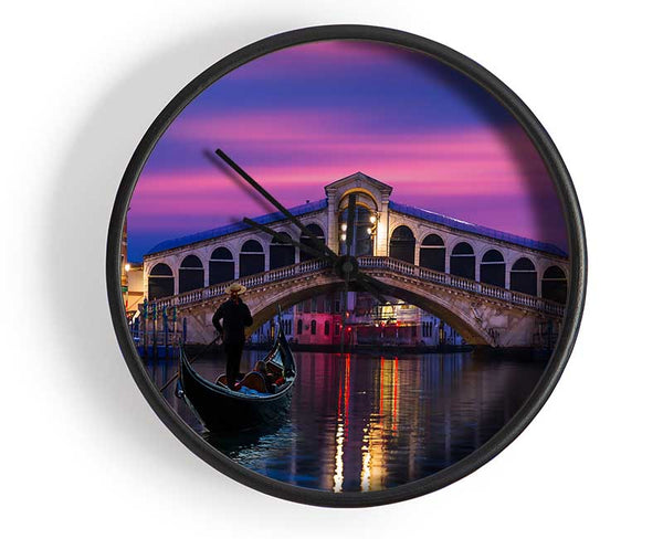 Gondola Ride 6 Clock - Wallart-Direct UK