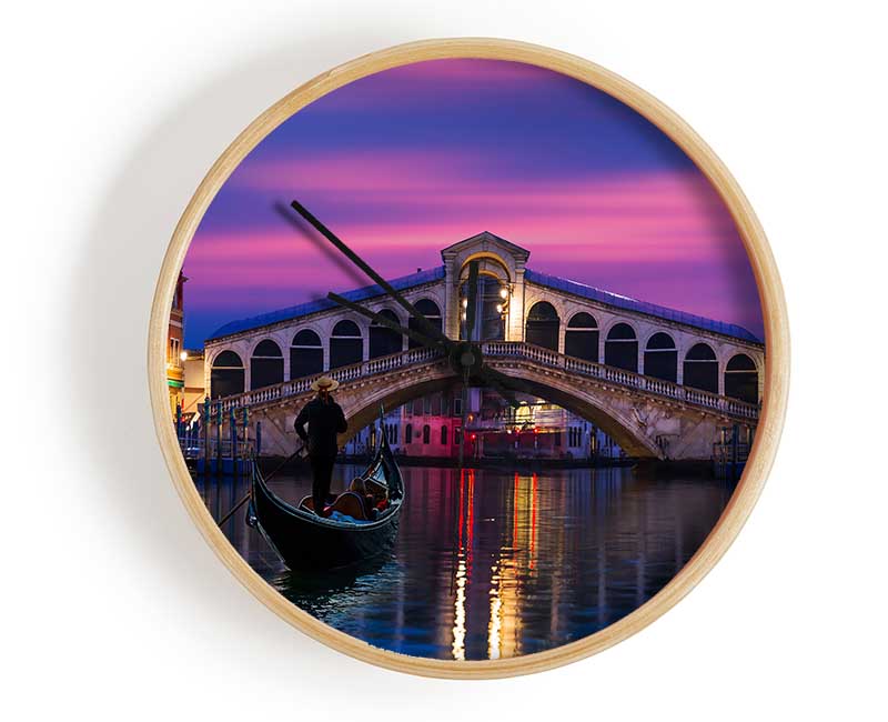 Gondola Ride 6 Clock - Wallart-Direct UK